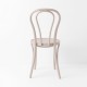 Chaise bistrot N°18 rose poudre de dos