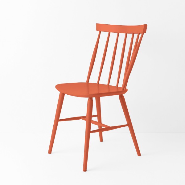 Chaise scandinave orange