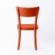 Chaise Filby orange de dos