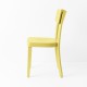 Chaise Filby jaune de profil