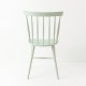 Chaise scandinave bleu vert pastel de dos