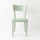 Chaise Filby bleu vert pastel de face