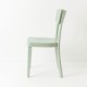 Chaise Filby bleu vert pastel de profil