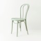 Chaise bistrot N°18 bleu vert pastel