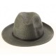 chapeau d'été gris granit vue de face