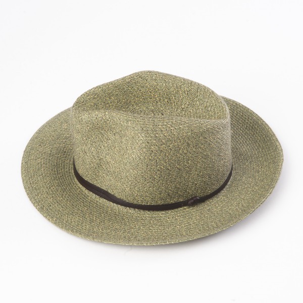 chapeau d'été vert army vue de côté