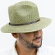 chapeau d'été vert army en situation 2