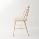 Chaise scandinave en hêtre courbé brute à peindre vue de profil