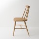 Chaise scandinave finition cirée chêne moyen vue de profil