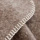 plaid en laine écologique beige détail