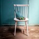 Chaise scandinave laquée coloris rose poudre