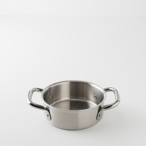 faitout "chef" inox brossé 20cm multicouches
