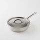 couvercle  inox brossé 24cm sur sauteuse office 24 cm