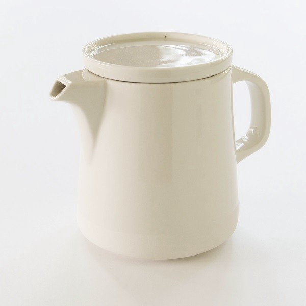 Théière en grès craie Cantine de chez Jars Céramistes