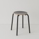 tabouret ht 46 cm tube + HPL coloris noir RAL9017 