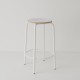 tabouret ht 65 cm tube + HPL ton/ton coloris blanc RAL9003 