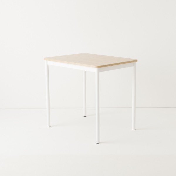 Table 80x60 choix 6 coloris blanc