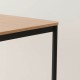 Table 80x60 coloris noir RAL9017