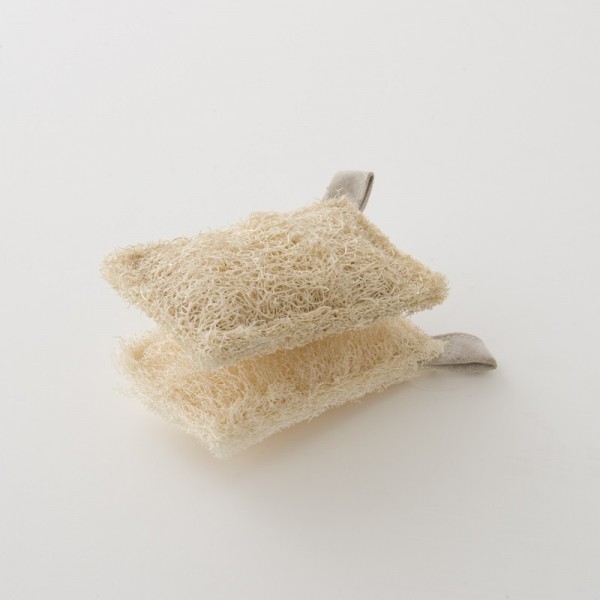 set de 2 lavettes loofah de chez Iris Hantverk