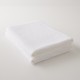 serviette lin lavé gaufré blanc
