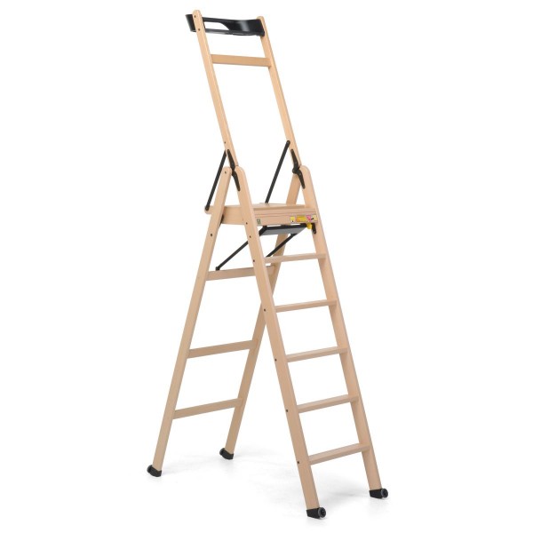 echelle 6 marches pliante en bois