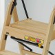 echelle 6 marches pliante en bois détail plate-forme