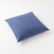 housse de coussin 65x65  en lin lourd indigo