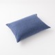 housse de coussin 50x70 en lin lourd indigo