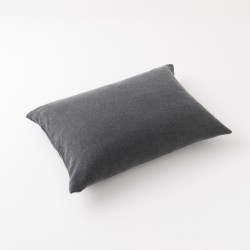 housse de coussin 50x70 en lin lourd graphite