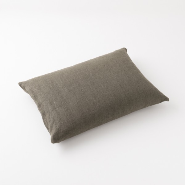 housse de coussin 50x70 en lin lourd mousse