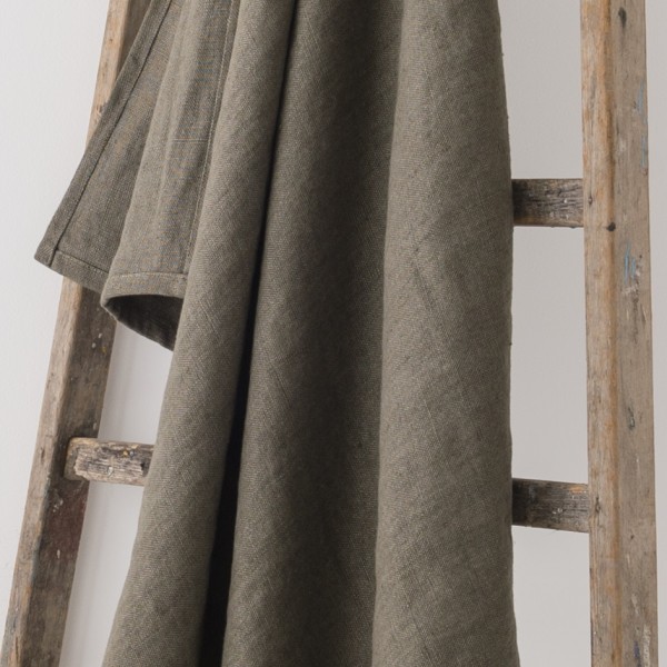 plaid 130x200 en lin lourd mousse