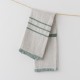 serviette PM lin gris vert de chez Lapuan Kankurit