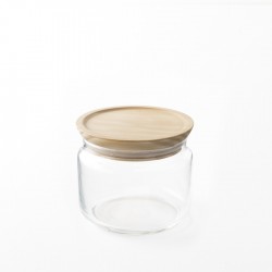 Contenant bocal en verre hermétique 0.5l pour épicerie en vrac