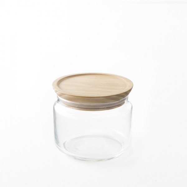 Contenant bocal en verre hermétique 0.5l pour épicerie en vrac