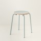 tabouret ht 46 cm tube + HPL coloris bleu RAL-design 210 70 10