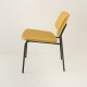 fauteuil Easy tube noir + choix tissu jaune vu de profil