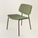 fauteuil Easy tube noir + choix tissu vert