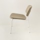 fauteuil Easy tube blanc tissu ficelle vu de profil