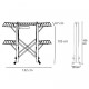 Etendoir à linge en bois 4 volets court dimensions