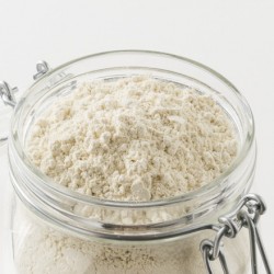 farine de petit épeautre bio artisanal à la meule de pierre sac 5 kg détail de la farine