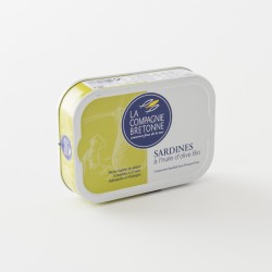 sardines à l'huile d'olive bio de chez Compagnie Bretonne