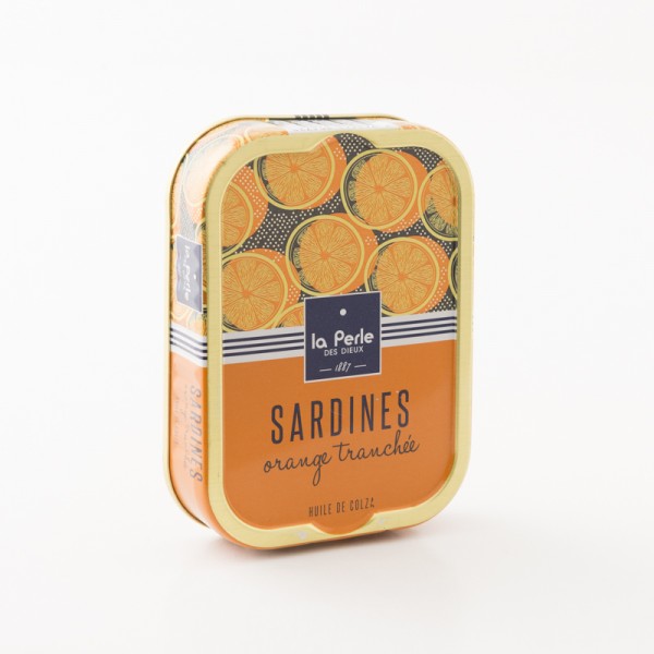 filets de sardines à l'huile de colza et à l'orange tranchée par La Perle Des Dieux