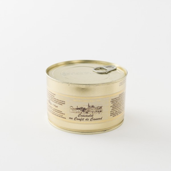 Cassoulet de Castelnaudary au confit de canard de chez Escudier en boite de  420 g
