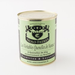 Quenelles de brochet de chez Nolo frères en boite de 6 quenelles de 85g