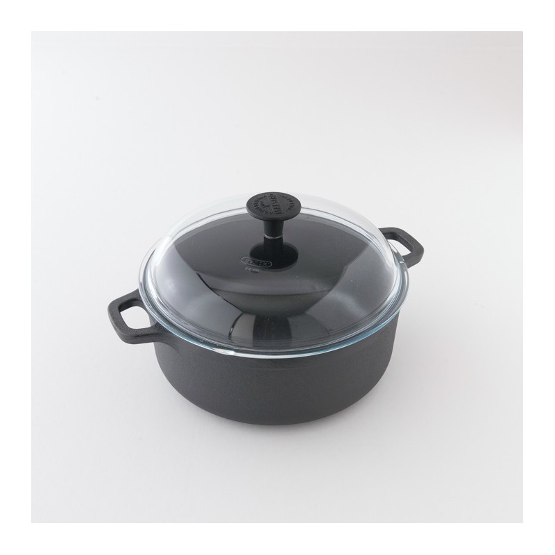 Marmite en Fonte Cocotte 3L Couvercles de Casserole Tous Feux