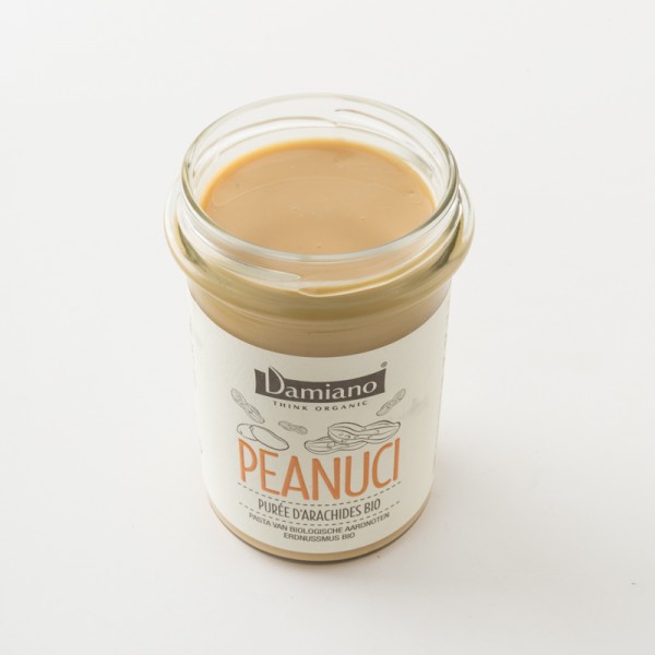 Peanuci purée d'arachides bio Damiano en pot de 275 g détail