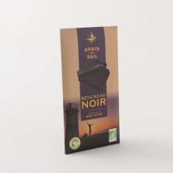 Chocolat noir bio 62% de cacao de chez Grain de Sail en tablette de 100 g