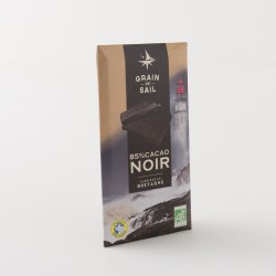 Chocolat noir bio 85% de cacao de chez Grain de Sail en tablette de 100 g