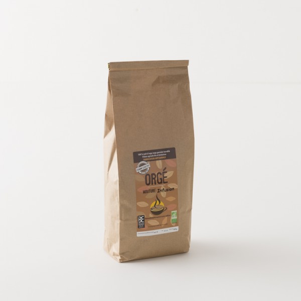 Café d'orge broyé bio orgé en paquet de 800 g