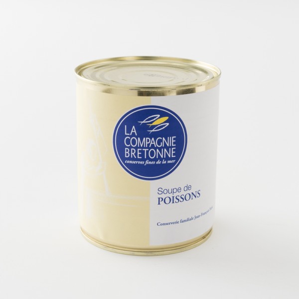 Soupe de poisson traditionnelle de la compagnie bretonne boite de 808 g
